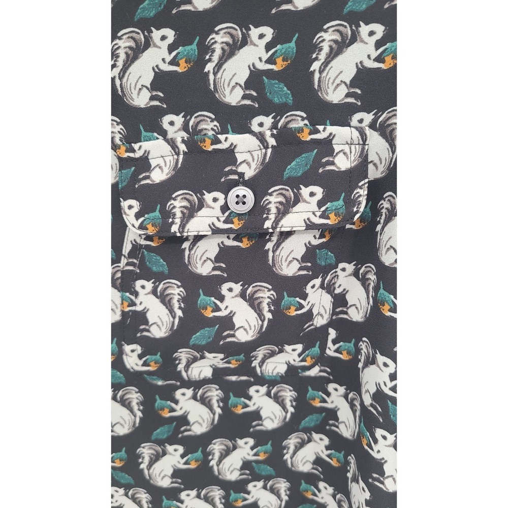 Loft Blouse Squirrel Novelty Women Blouse XS Button Up Long Sleev Teacher Career - Picture 2 of 9